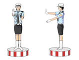 交通警察手勢信號圖解