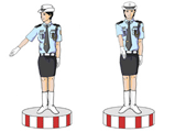 交通警察手勢信號圖解